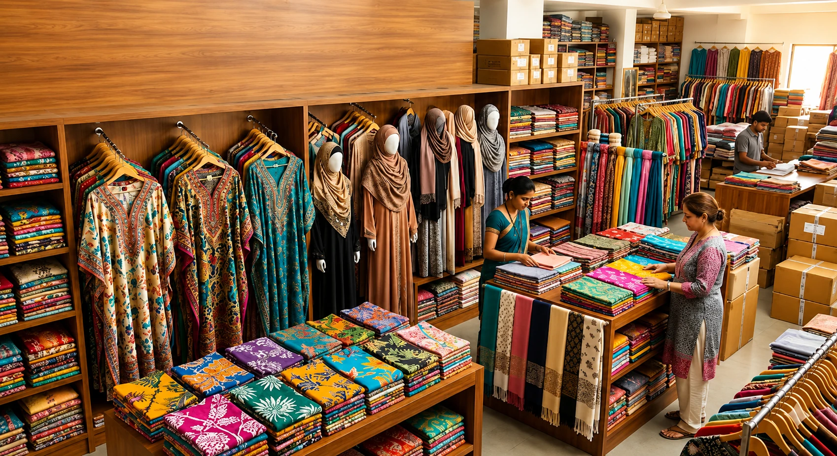 Kaftan Hijab Sarong Scarf wholesale exporter India Surat